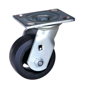 6'' Heavy duty casters mold on rubber wheels