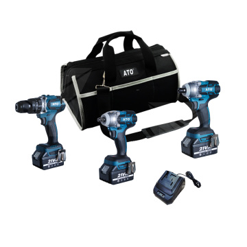 CB2003 Brushless Cordless Lithium-Ion Battery Impact Drill 3-in-1 Tool Combo Kit - 15-Piece Set
