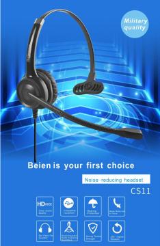 CS11 QD over-ear headset with microphone call center noise-cancelling