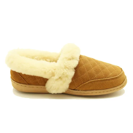 women's indoor outdoor warmest winter fur slippers