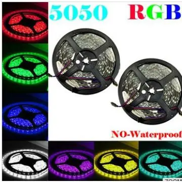 2013 hot sale 5050 RGB  fexible  cuttable small led strips light