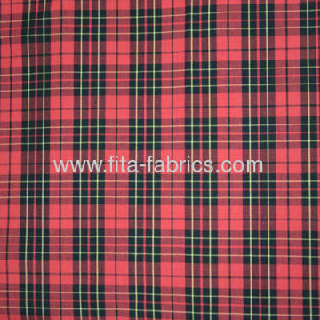 Poliestere/cotone filato tintura tessuto tinta unita tessuto camicia