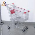 Bovenste mandframe omslag Aziatische supermarkt winkelen trolley