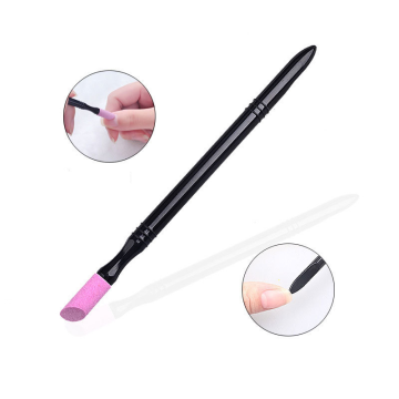 Professional Nail Care Tools: Double-Head Nail Tool, Dead Skin Remover, Quartz Cuticle Remover, and Nail Polishing Pen