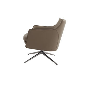 Fauteuil moderne en cuir en cuir Stanford