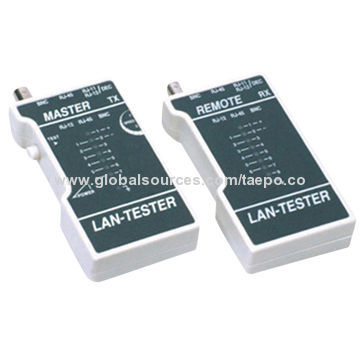 Cable tester for RJ11, RJ45, BNC
