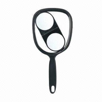 Hand-held mirror with mini mirror, ideal for promotional gifts