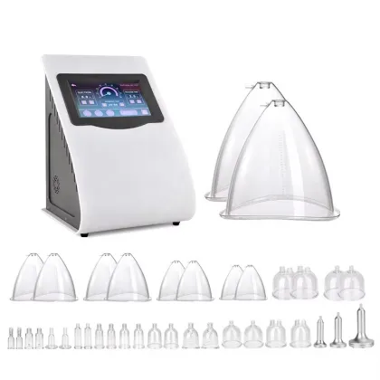 34 Cups 3 Heads Vacuum Breast Massager - Powerful Breast Enhancement Massage Device