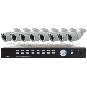 8-channel real-time HD-SDI DVR with 8 x 2MP HD-SDI camera kit