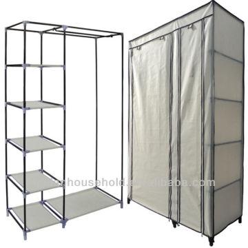 easy assemble metal bedroom wardrobe design