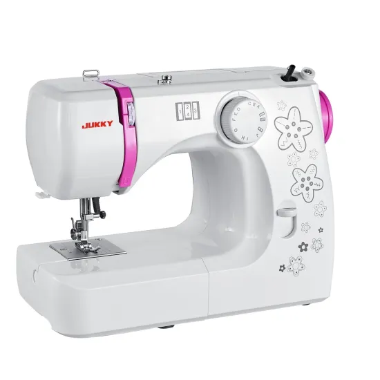 Custom Color Patterns Small Sewing Machine Kit - New for Young Girls, Includes Motor and Sustainable Lock Stitch for Home Use