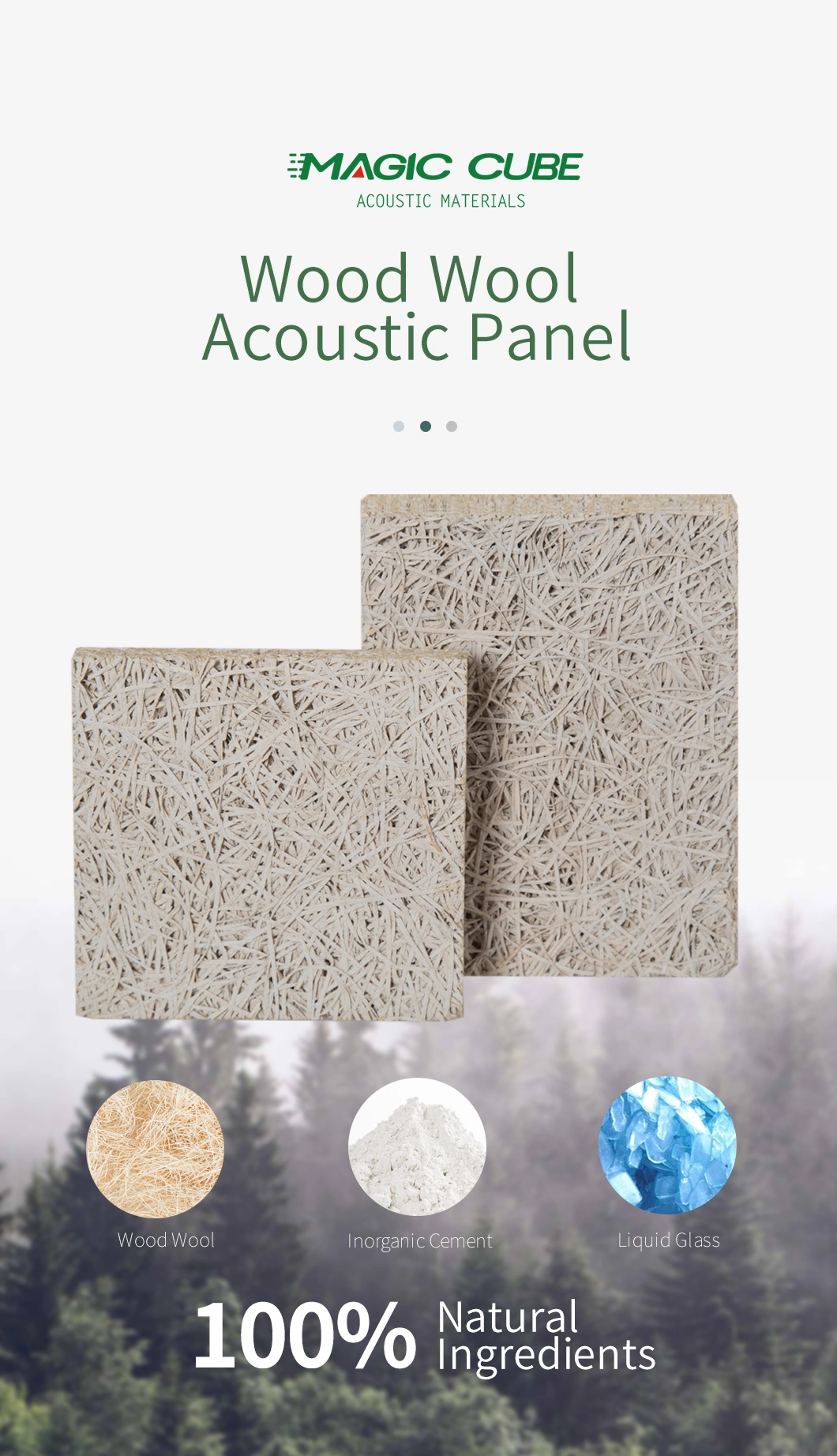 Best Wall Panels Building Material Wool Sound Absorption Panel for Office or Meeting Room