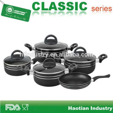 9pcs Aluminum non-stick Purple Cookware set