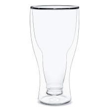 13.5-Ounce Double Wall Insulated Glass Beer Glass