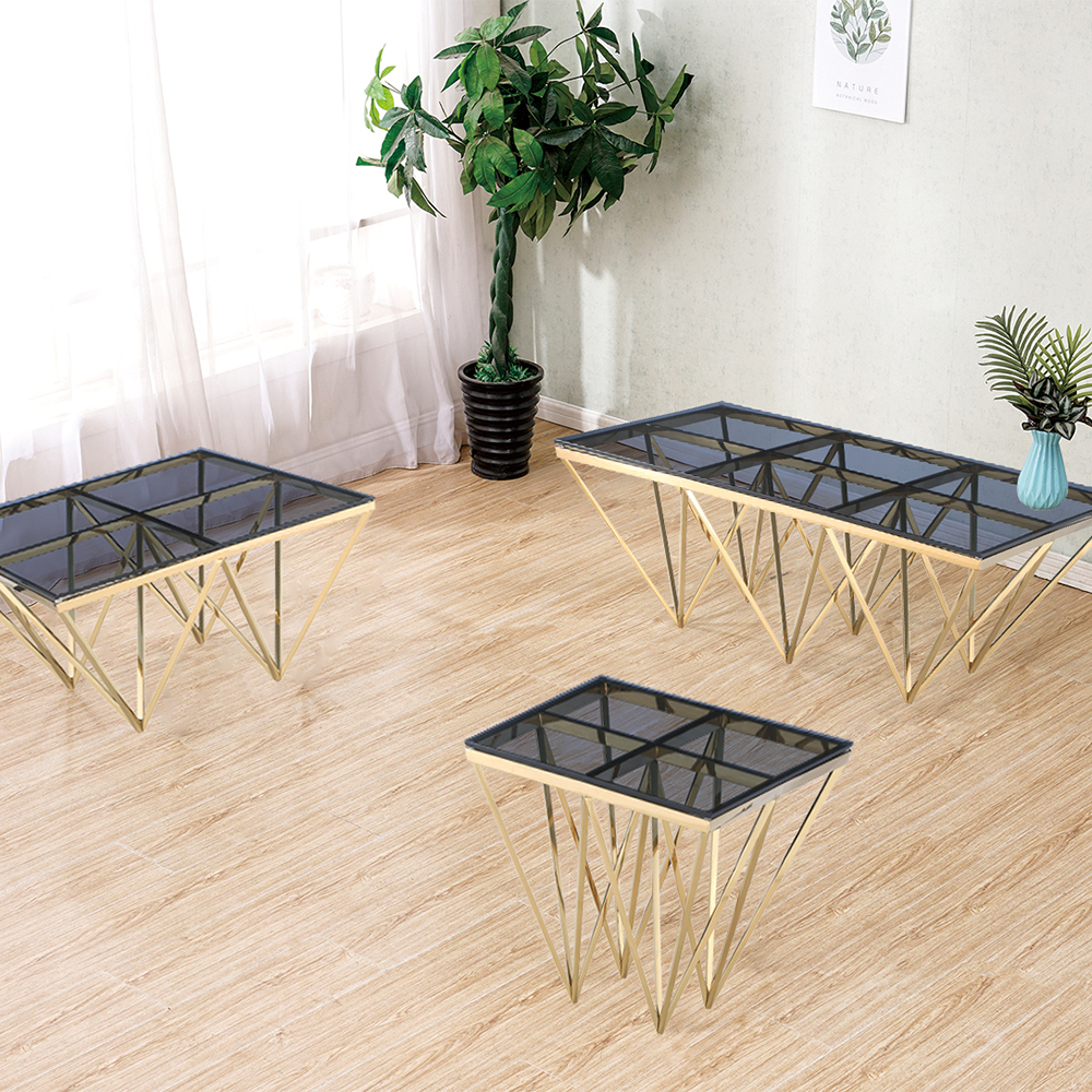 TL-AS13G glass coffee table
