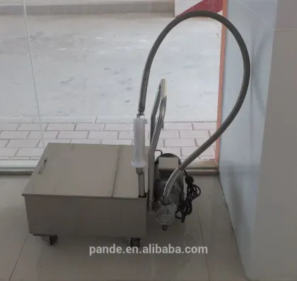 Commercial kitchen frying oil filter machine