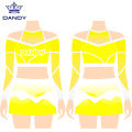 Long Sleeves cheerleading uniform with best stone