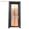 Modern aluminum extra narrow frame interior bathroom door