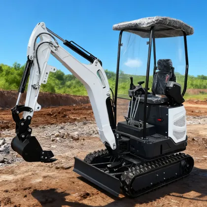 1.8Ton White Mini Excavator Open Pit Digger