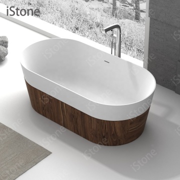 Solid Surface Composite Stone Freestanding Bathtub WD65148C