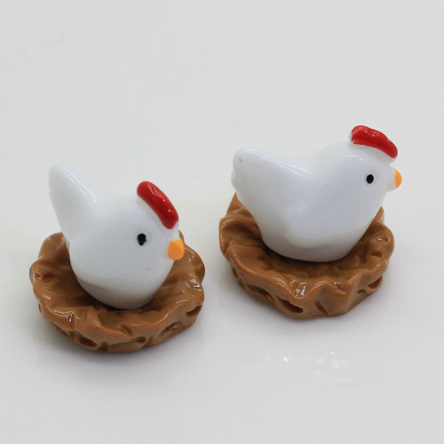 Kawaii artificiel 100 pièces nid de poulet en forme de résine Cabochon pour artisanat fait à la main perles Slime enfants jouet décor