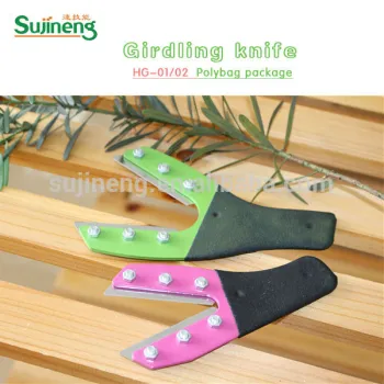 girding knife/fruit tree girding tool/wood handle tool