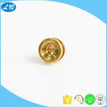 Lathe machining metal brass nozzle plug