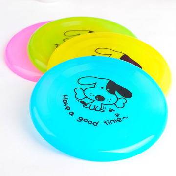 Round 19cm Frisbee for small dogs Colorful Healthy Plastic Pet Toy