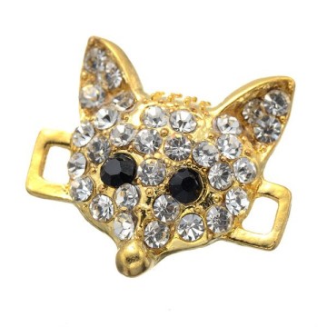 Fashion Jewelry Set Fox Shaped Necklace And Earring Crystal Jewelry For Ladies