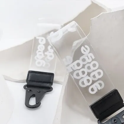 Custom Logo Transparent PVC Lanyard and Keychain at Low Prices