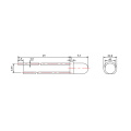 3mm Ultraviyole Mor LED 375nm Su Şeffaf Lens