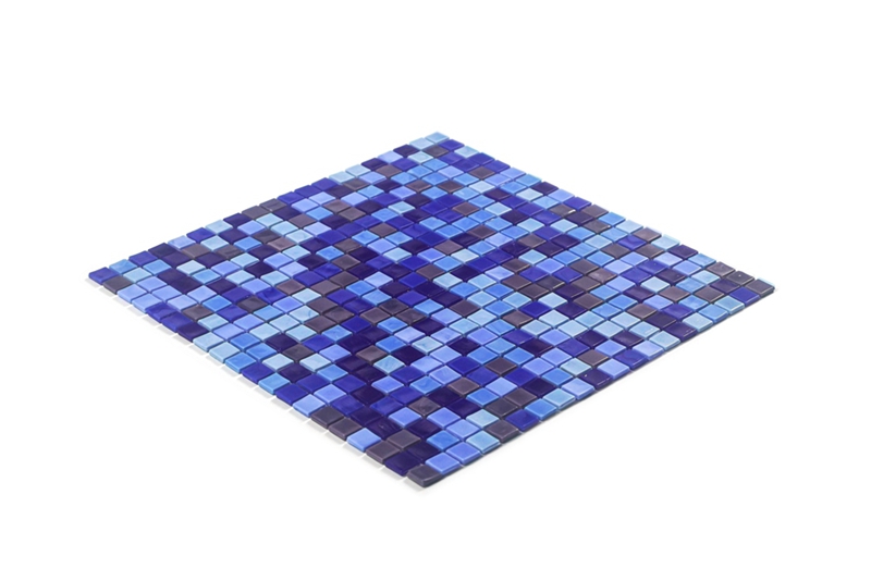 Carreaux muraux d'art en mosaïque de verre coloré