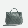 Elegant Tote Bag in Shades of Grey-Green