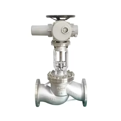 Electric Actuated Double Flanged Globe Valve