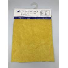 Knitted Velvet Fabric Width 160cm 100T Yellow Fabrics