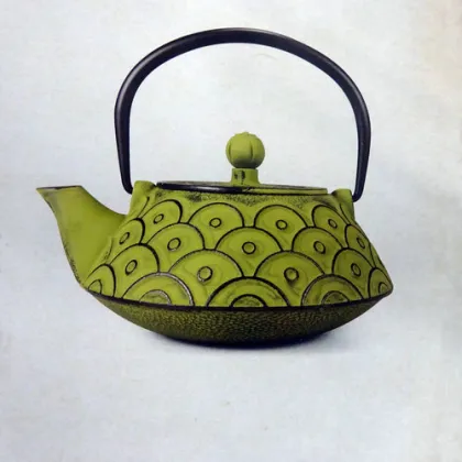 Enamel Cast Iron Teapot Set