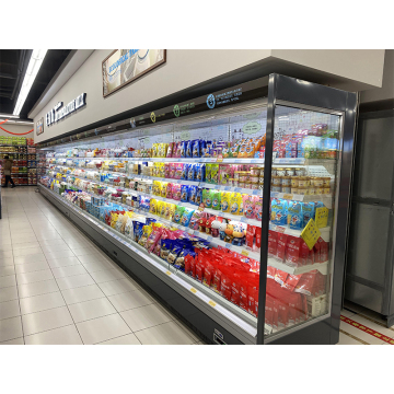 Vertical Open Fresh Vegetable Refrigerator Display Freezer for Fruit