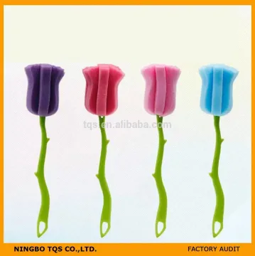 Creative Rose Sponge Brush/ Flower Dish brush