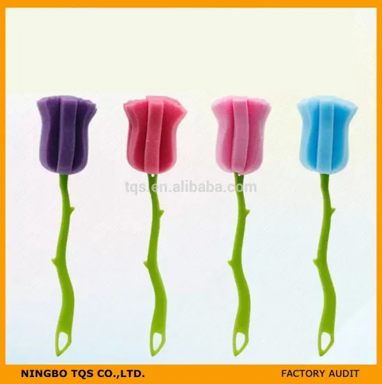 Creative Rose Sponge Brush/ Flower Dish brush