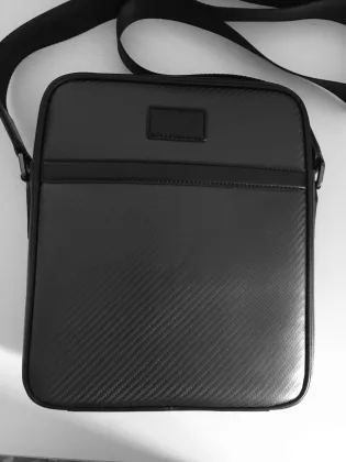 Carbon fiber shoulder bag for men