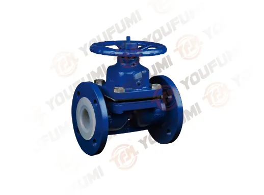 PFA Lined Weir type Diaphragm Valve