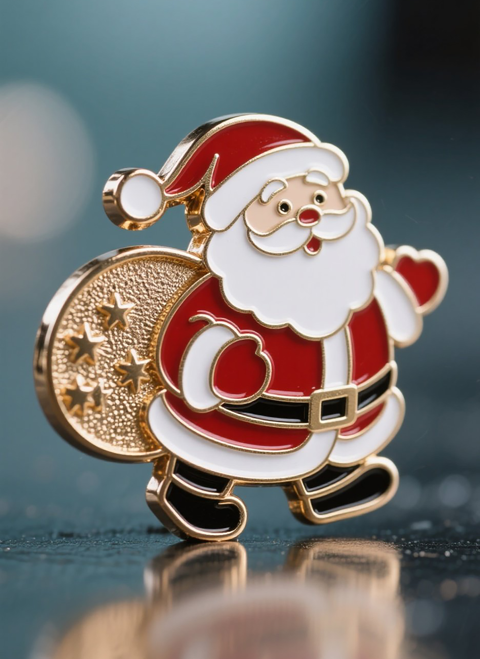 Christmas Key Metal Badge