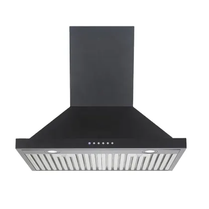 90CM Smart Push Button Range Hood Stainless Steel Vent Hood