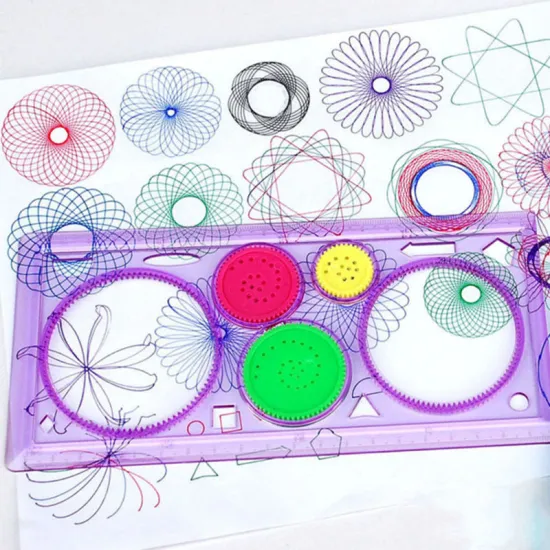 1pc Spirograph Geometric Ruler Stencil Spiral Art Classic Toy Stationery#247093