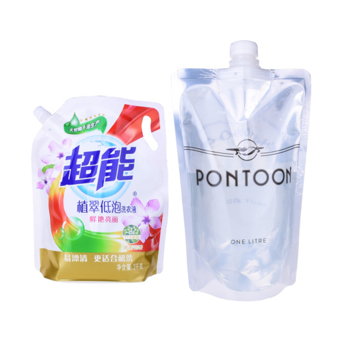 biogradable plastic spout pouch for water packaging