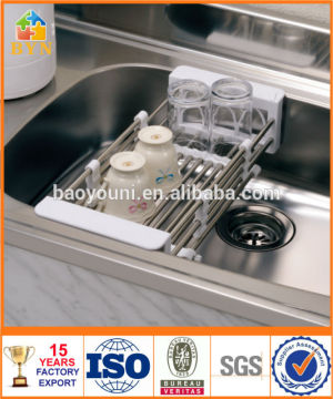 BYN over-the-sink extendable drying rack basket set DQ-0076