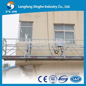 Steel temporary gondola / rope suspended platform / parapet clamp platform ZLP800