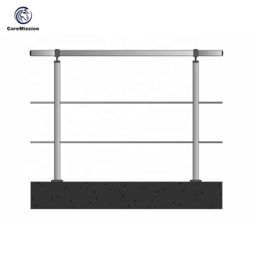 304 Stainless Steel Stair Parapet Handrail