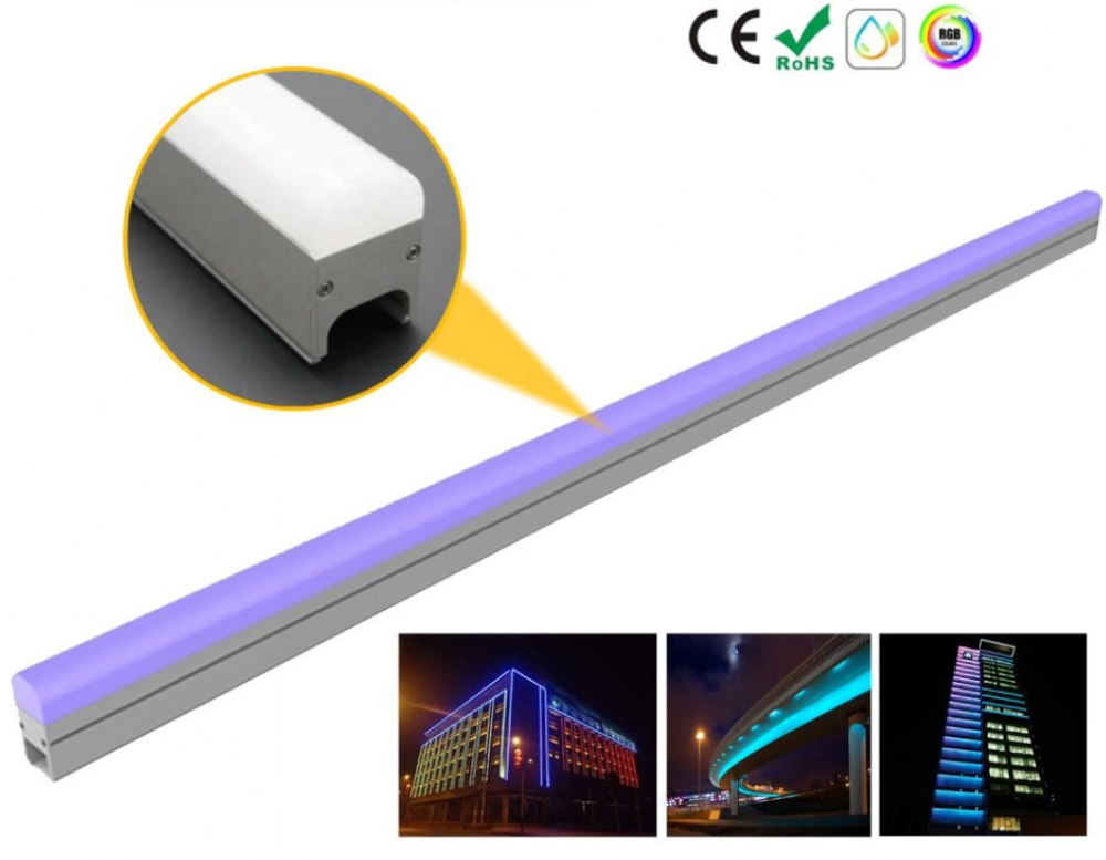Luz linear LED multicolorida opcional para restaurante