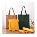 Beg tote borong yang boleh diguna semula dengan kapas kapas 100%